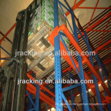 Estante de la plataforma de la solución del almacenamiento del almacén de la fábrica del estante de China Conduzca en estante